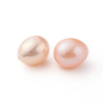 Natural Cultured Freshwater Pearl Beads Strands PEAR-G007-46-1