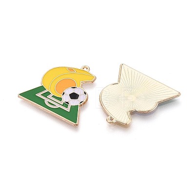 Alloy Enamel Pendants ENAM-T025-01G-06-1