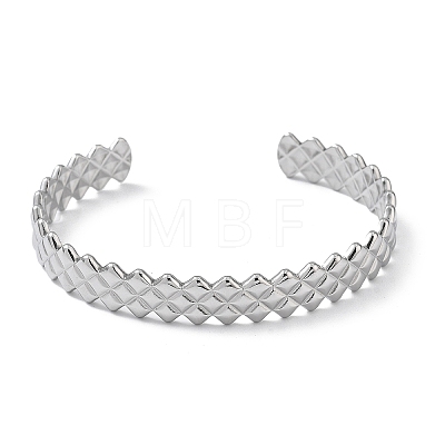 304 Stainless Steel Cuff Bangles for Women BJEW-Z078-14P-1