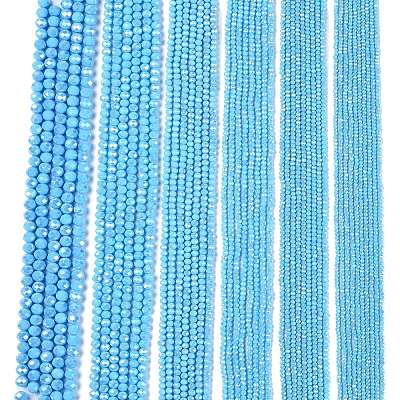 Electroplate Glass Beads Strands LS-EGLA-A044-P8mm-B08-1