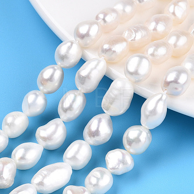 Natural Cultured Freshwater Pearl Beads Strands PEAR-N014-08F-1