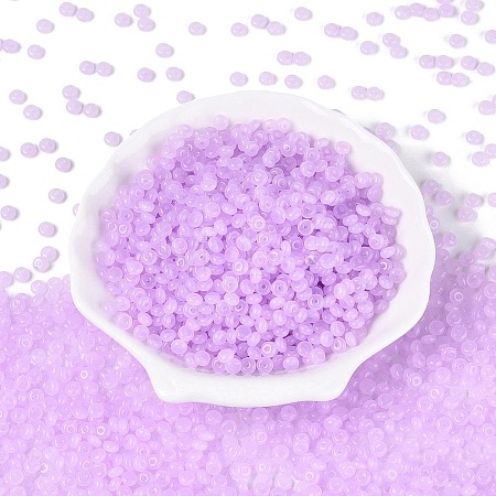 Transparent Glass Seed Beads SEED-Q041-01F-1