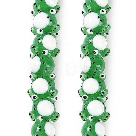 Handmade Lampwork Beads Strands LAMP-P066-07F-1
