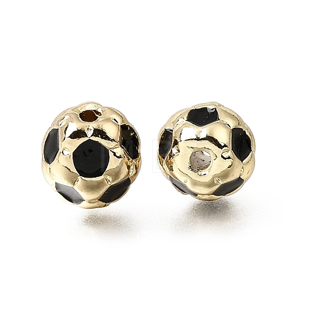 Brass Enamel Beads KK-Z163-06G-C01-1