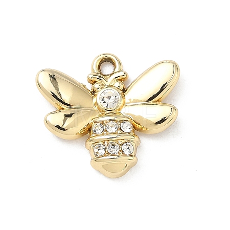 Alloy Rhinestone Pendants ALRI-D303-19G-01-1