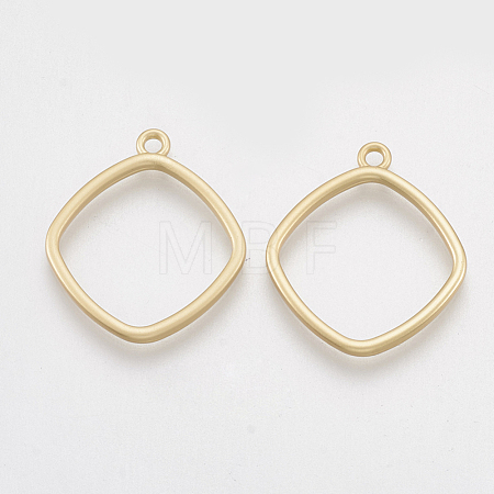 Smooth Surface Alloy Open Back Bezel Pendants X-PALLOY-S117-128-1