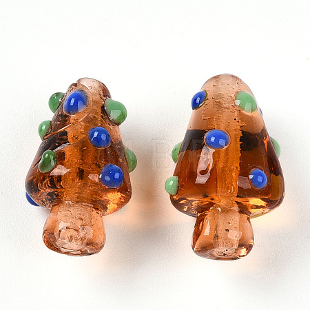 Handmade Lampwork Bumpy Beads LAMP-T022-02A-07-1