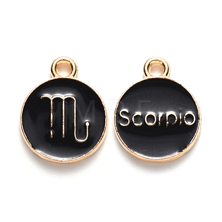 Alloy Enamel Pendants ENAM-S124-01A-08L-1
