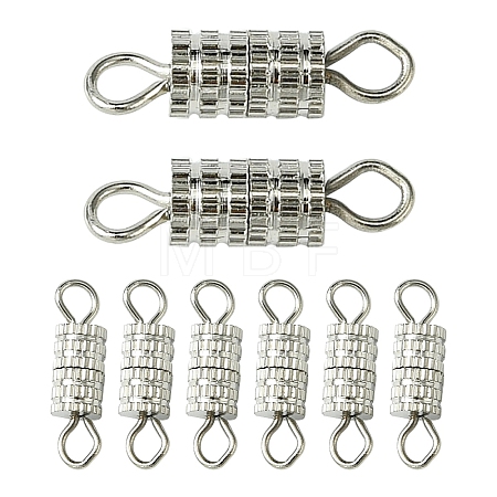 20Pcs Brass Screw Clasps KK-YW0002-40P-1