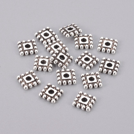Tibetan Style Alloy Spacer Beads TIBEB-P002-02AS-NR-1