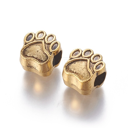 Tibetan Style European Beads X-MPDL-6160-AG-RS-1