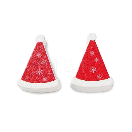 Christmas Theme Schima Wood Beads WOOD-F018-02-1