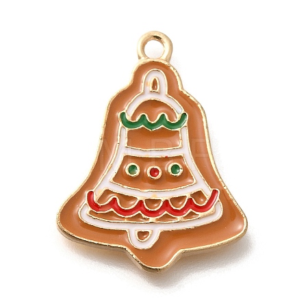 Christmas Theme Alloy Enamel Pendants ENAM-Q509-01KCG-07-1