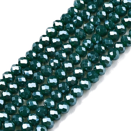 Electroplate Glass Beads Strands EGLA-A044-P2mm-A09-1