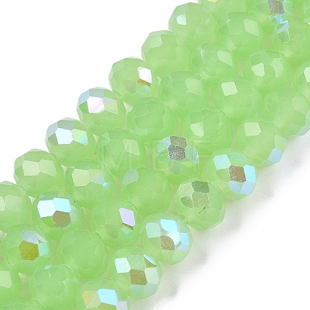 Electroplate Glass Beads Strands EGLA-A044-J6mm-L08-1