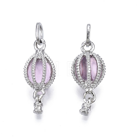 Rack Plating Alloy European Dangle Charms MPDL-N039-219A-1