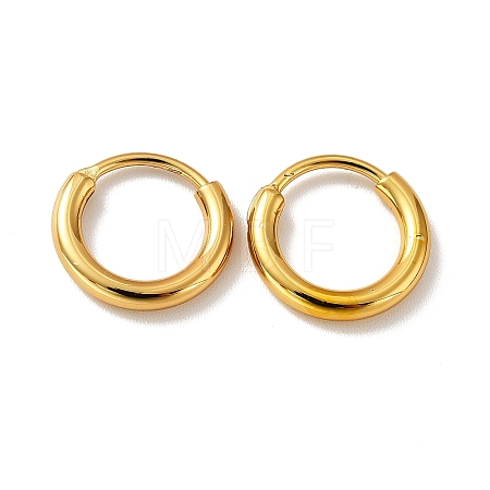 PVD Vacuum Plating 201 Stainless Steel Huggie Hoop Earrings LS-STAS-H164-02G-1