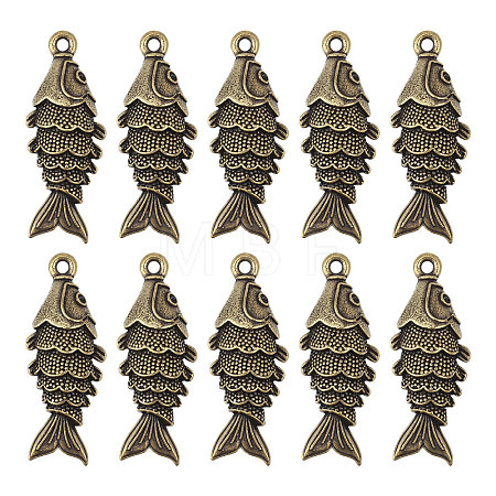 10Pcs Tibetan Styles Alloy Pendants FIND-BC0019-82B-1