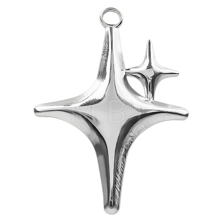 Non-Tarnish 304 Stainless Steel Pendants PW-WGA341B-01-1