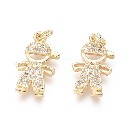 Brass Pendants ZIRC-L087-012G-1