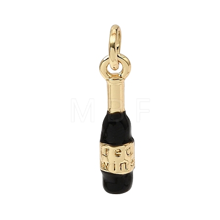 Brass Enamel Pendants KK-CBA960E-02B-G-1