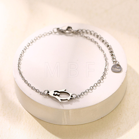 304 Stainless Steel Link Bracelets WG91709-02-1