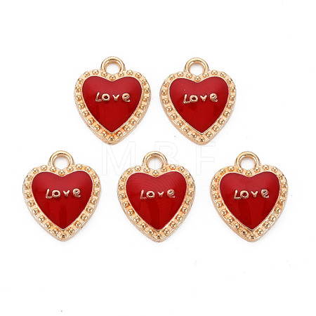 Alloy Enamel Pendants ENAM-S121-038D-1