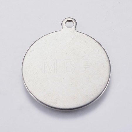 Tarnish Resistant 201 Stainless Steel Stamping Blank Tag Pendants STAS-F139-038P-1