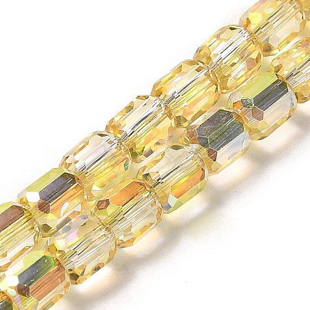 Electroplate Glass Beads X1-EGLA-D030-19G-1