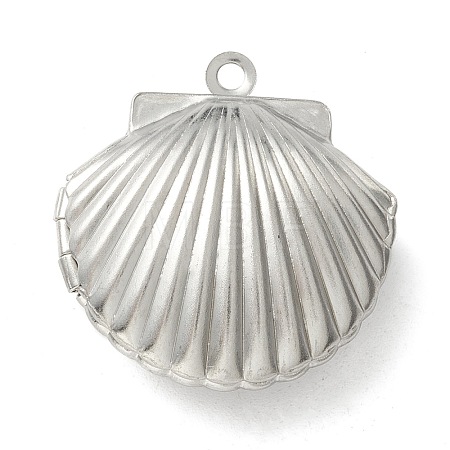 Tarnish Resistant 304 Stainless Steel Diffuser Locket Pendants STAS-K002-04P-1