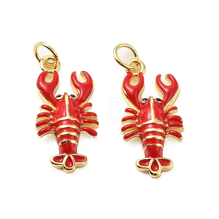 Brass Enamel Pendants X-KK-L237-027G-02-1