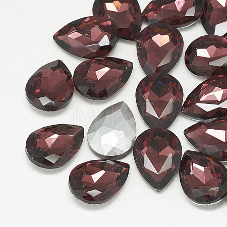 Pointed Back Glass Rhinestone Cabochons RGLA-T081-18x25mm-18-1