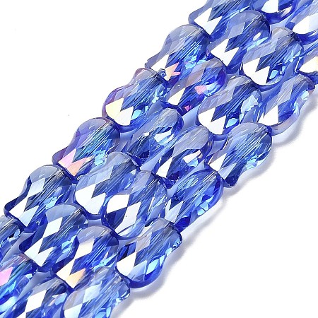 Electroplate Glass Beads Strands EGLA-P066-01A-AB05-1
