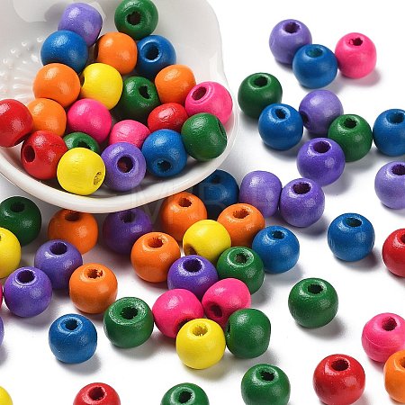 Natural Wood Beads WOOD-Q030-56-1
