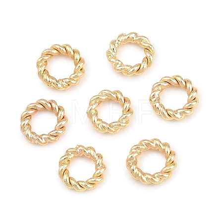 Brass Soldered Closed Jump Rings KK-K253-15C-03G-1
