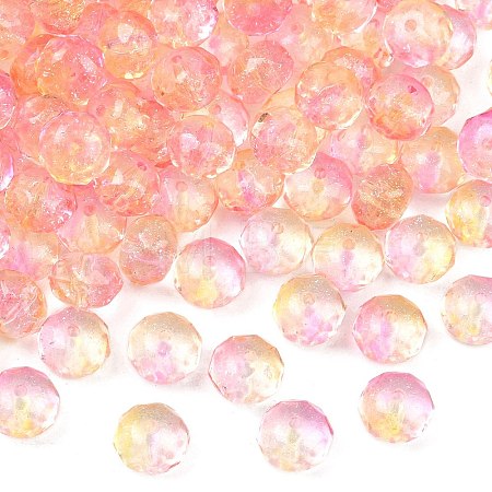Two-Tone Transparent Acrylic Beads AC-CBAE44E-01A-08-1