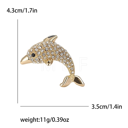 Alloy Rhinestone Brooch for Backpack Clothes PW-WGD0D41-01-1