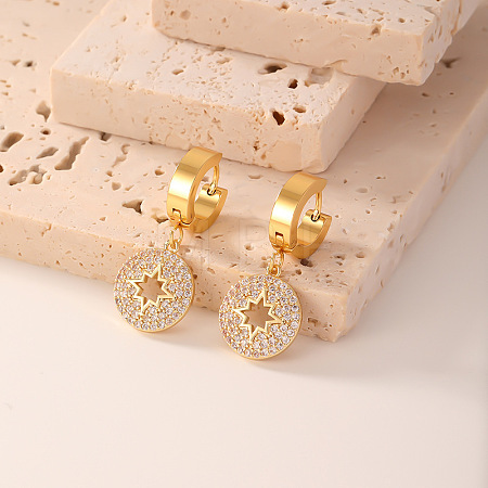 Geometric Hoop Earrings with High-end and Elegant Style LE2027-4-1