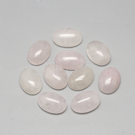 Natural Rose Quartz Cabochons X-G-R415-14x10-48-1