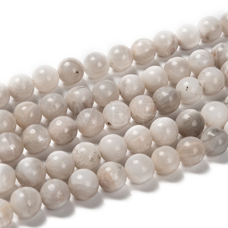 Natural White Crazy Lace Agate Bead Strands X-G-D840-55-8mm-1