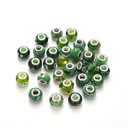 Handmade Lampwork European Beads LPDL-N001-M-08-1