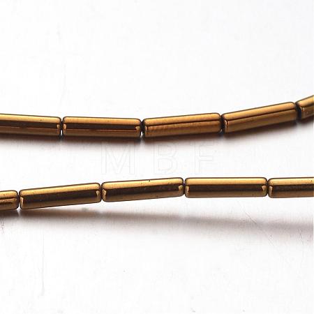 Electroplate Non-magnetic Synthetic Hematite Bead Strands G-F300-37B-08-1