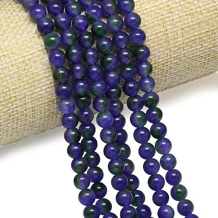 Natural Malaysia Jade Beads Strands G-B165-C02-6mm-1