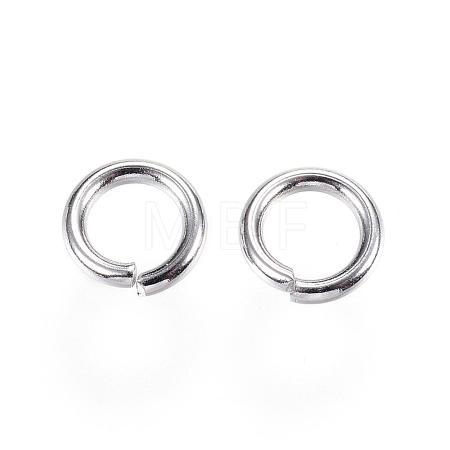 Tarnish Resistant 304 Stainless Steel Open Jump Rings STAS-E113-09P-1