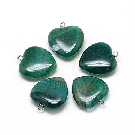 Natural Brazilian Agate Pendants G-S262-01C-1