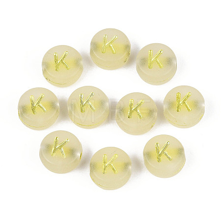 Luminous Frosted Acrylic Beads FACR-T008-02K-1