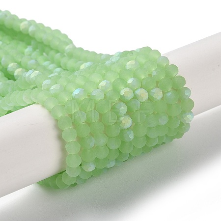 Imitation Jade Glass Beads Strands EGLA-A034-J4mm-MB01-1