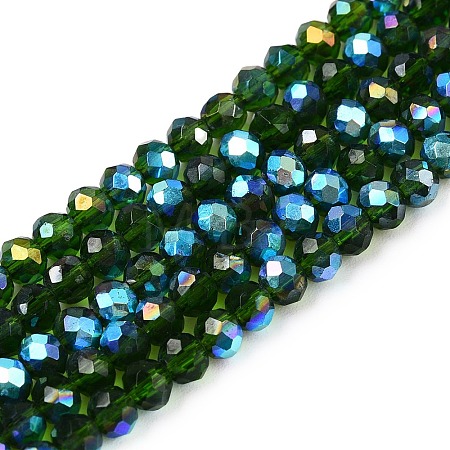 Electroplate Glass Beads Strands EGLA-A044-T3mm-L24-1