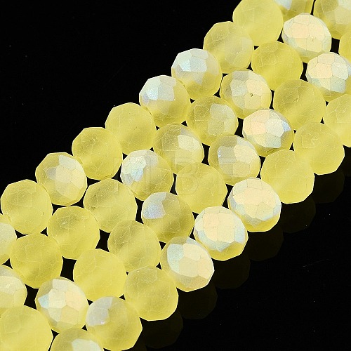 Transparent Glass Beads Strands EGLA-A044-T8mm-MB29-1