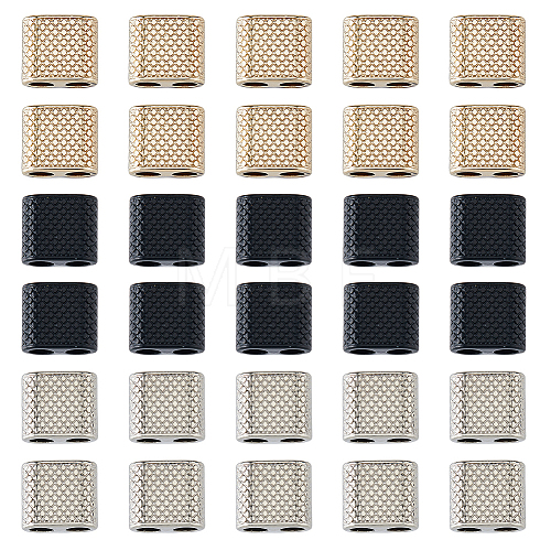 SUPERFINDINGS 30Pcs 3 Colors Zinc Alloy Slide Charms FIND-FH0008-74-1